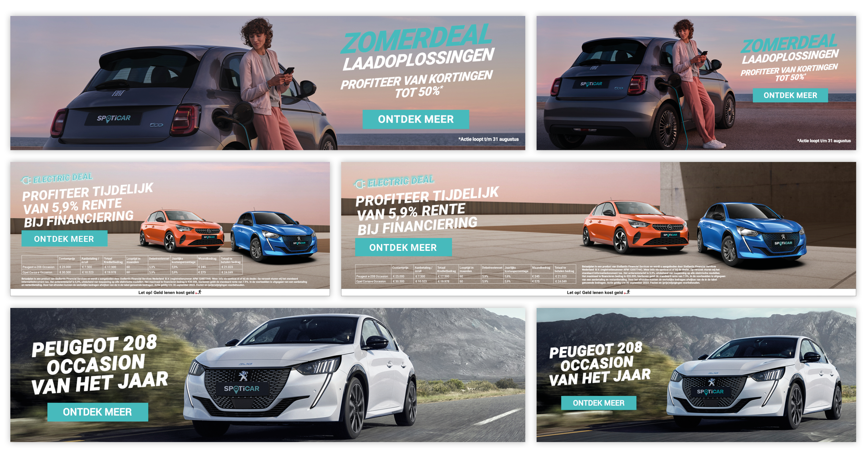 FCB Amsterdam Spoticar Website Banners